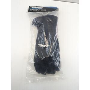 Tilos Professional 5mm Diving Gloves Gauntlet Gloves Black Size XL